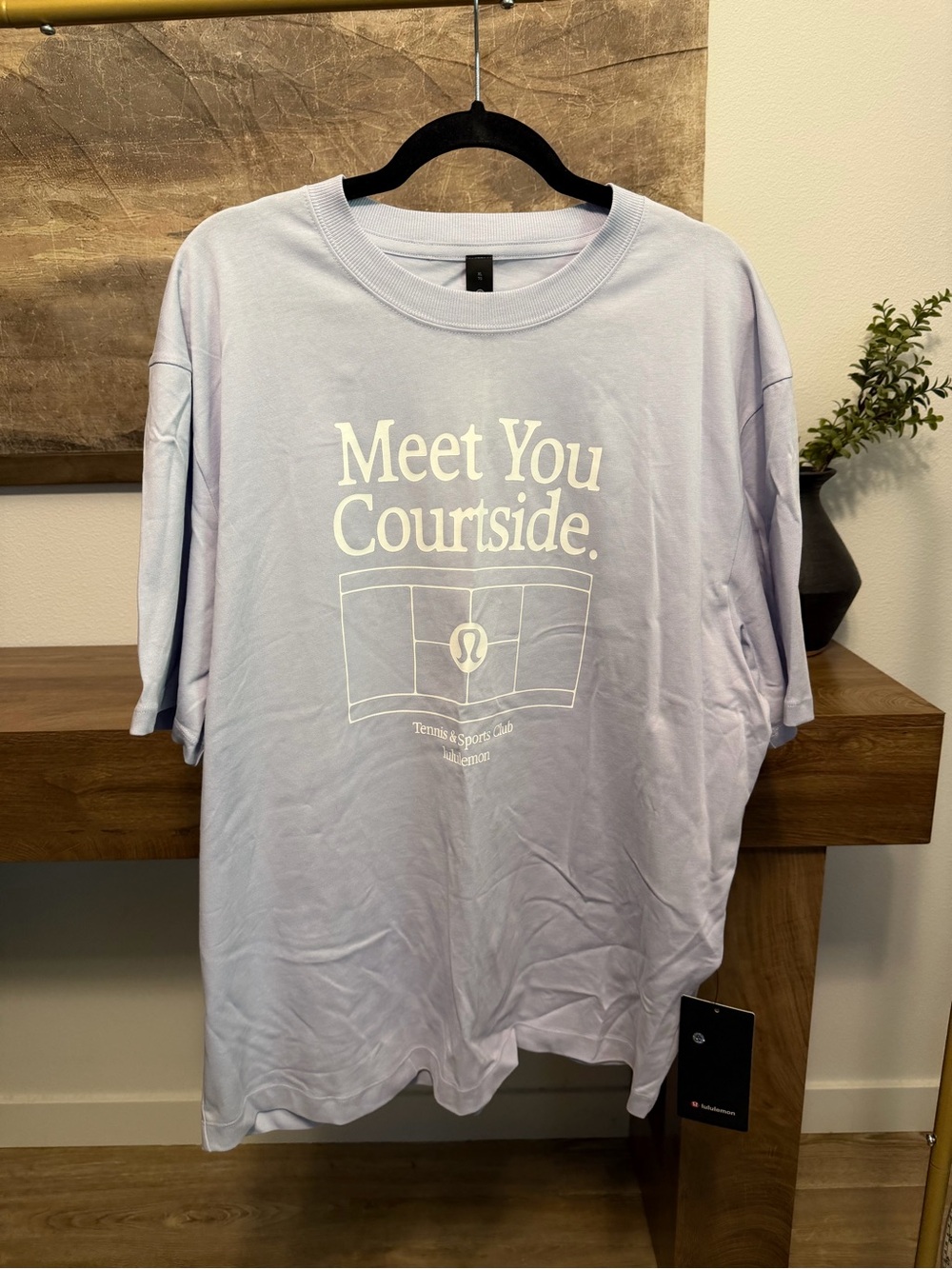 Lululemon Heavyweight Cotton Meet You Courtside Graphic Tee in XL